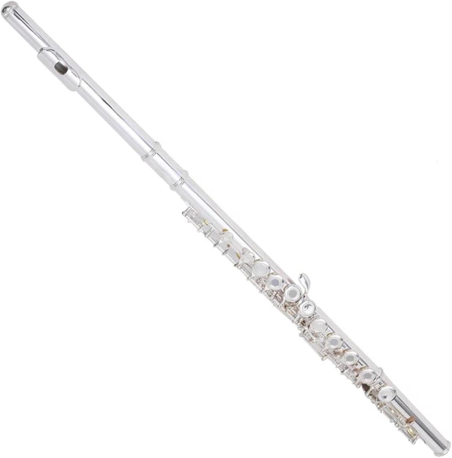 Woodwind Instruments Flute 16 Open Holes With E Key Silver Plated Flute C Key