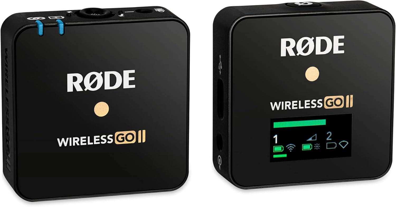 Rode Wireless GO II Single Channel Wireless Microphone System, Black
