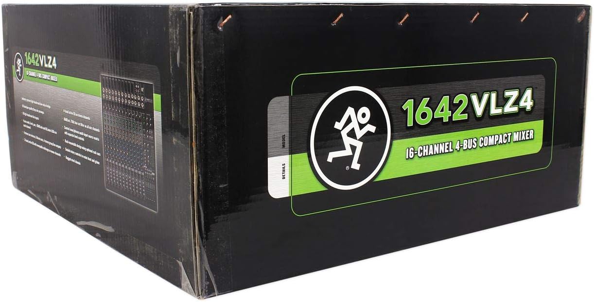 Mackie VLZ4 Series, 16-channel, Compact Mixer with Ultra-wide 60dB gain range and 10 Onyx Mic Preamps (164VLZ4)