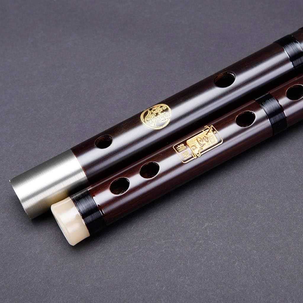 Flute Bamboo Flute Playing Old Mahogany Flute Woodwind Instrument for Beginner Professional Study Level Bamboo Flute C Flute Musical Instrument (Color : G)