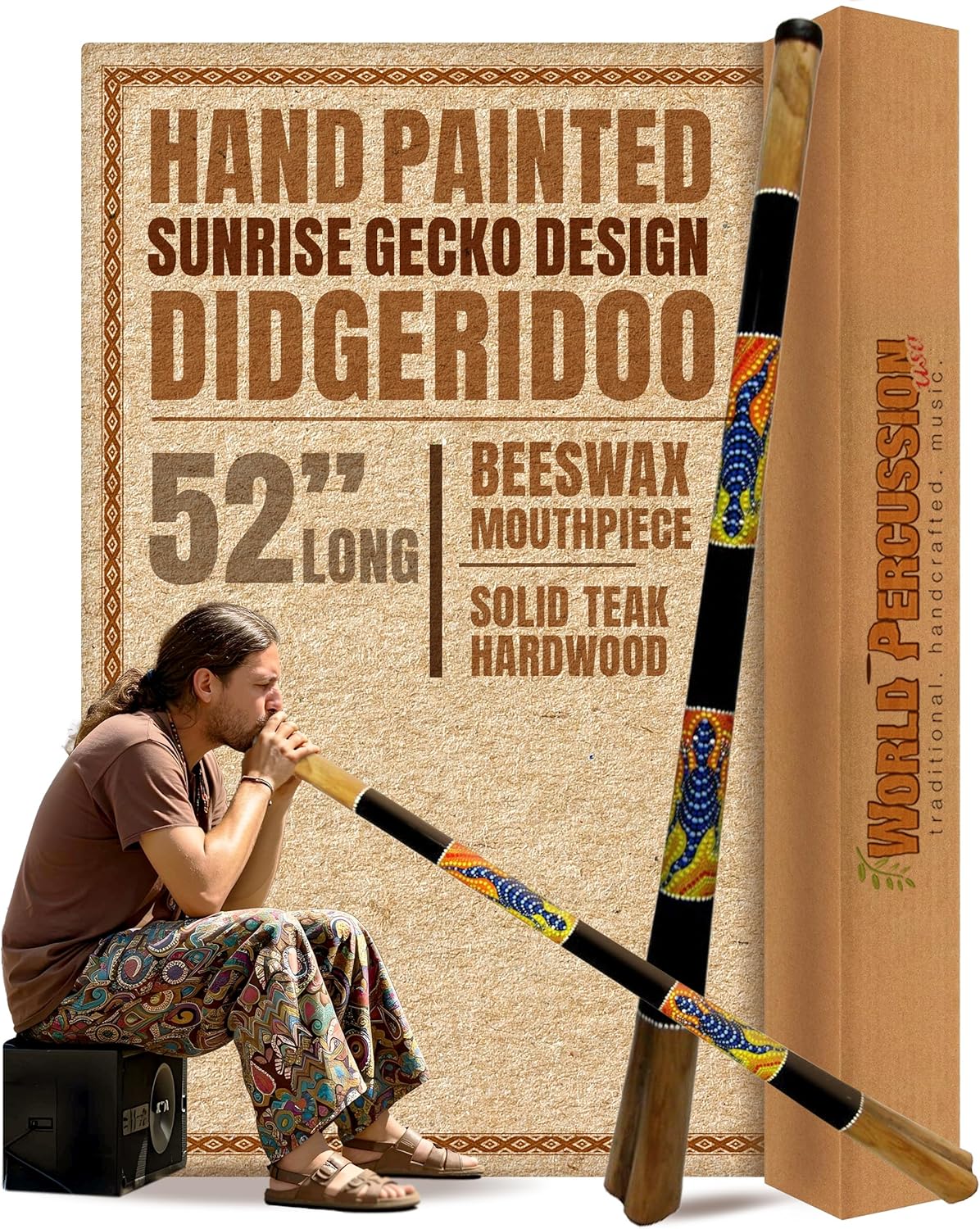 Solid Wood Didgeridoo 52