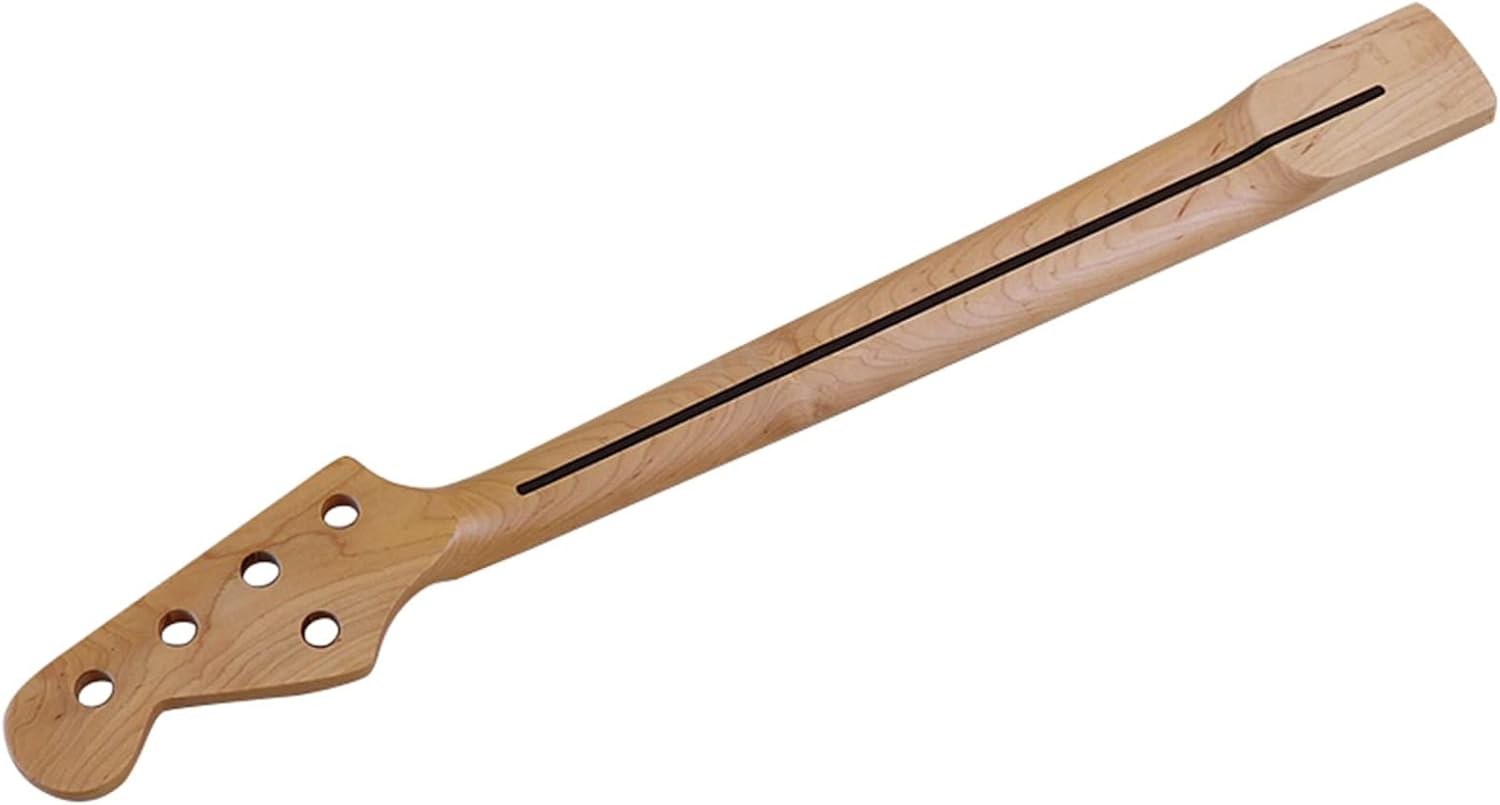 Electic Bass Guitar Neck 5 String Natural Maple Wood Matte 21F 7.5cm Width Electric Guitar Neck
