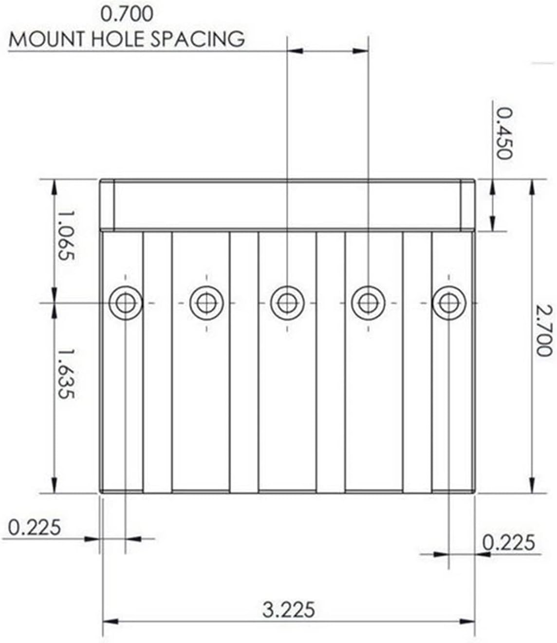 Bass Bridge 4-String Retrofits Bass - Gold Electric Guitar Bridge