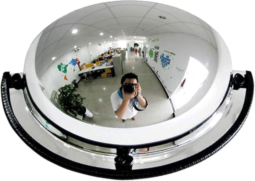 Convex Flexible Traffic Mirror,1/4 Spherical Mirror Acrylic Supermarket Anti-Theft Mirror Garage Anti-Collision Safety Mirror Wide Angle Mirror,for Road Safety and Workshop Safety