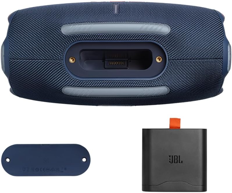 JBL Xtreme 4 Bluetooth Speaker Bundle with Shoulder Strap and gSport Case (Blue)