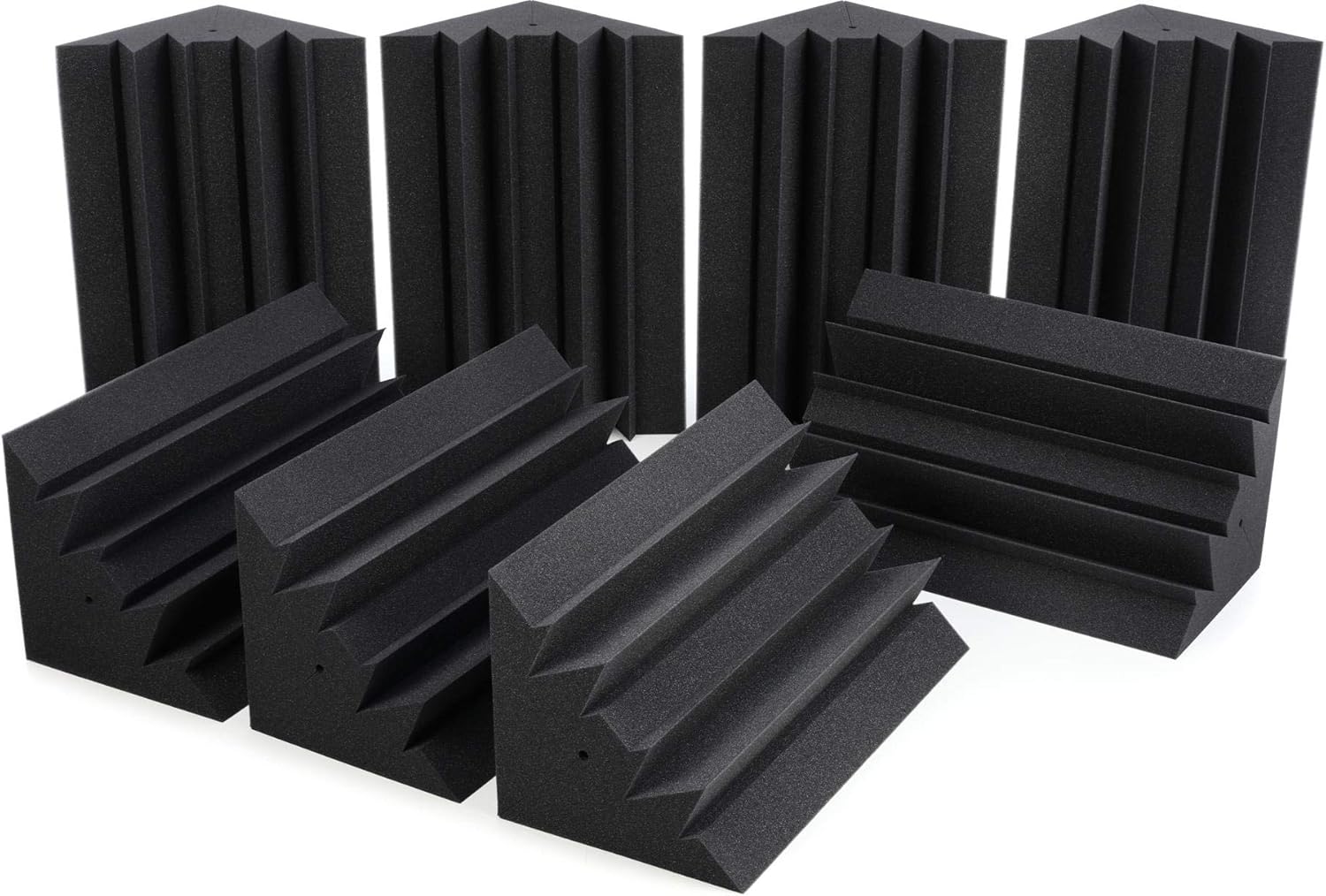 Auralex LENRD Studiofoam Bass Traps 8-Pack - Charcoal