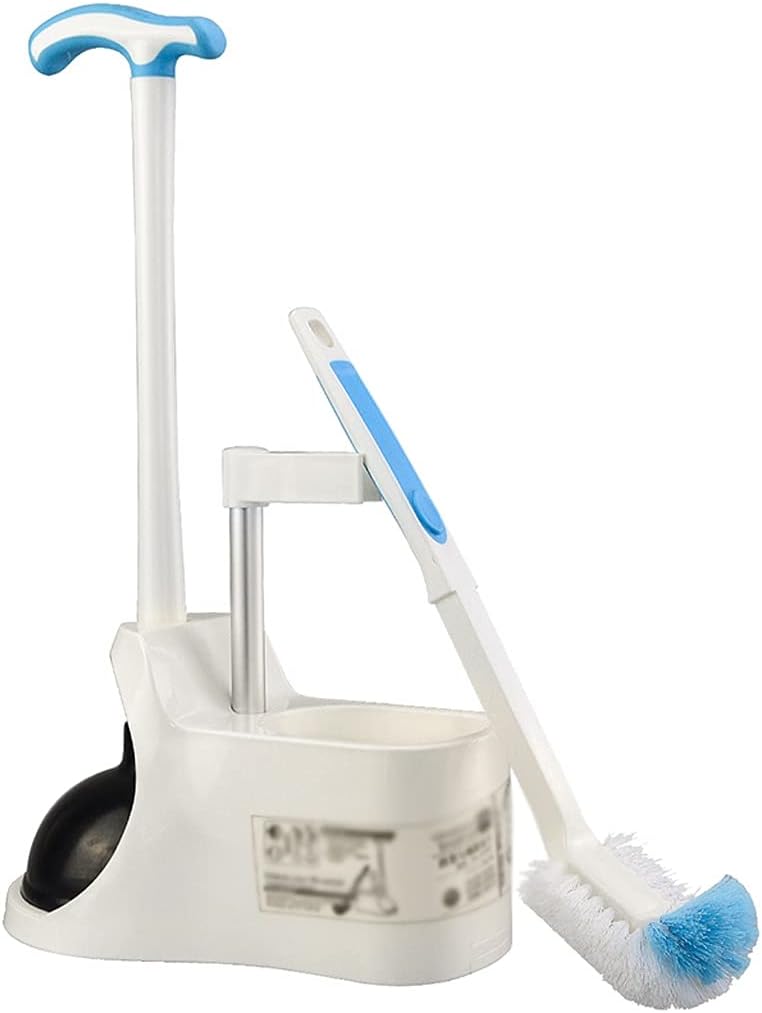 Toilet Brush Toilet Brush Holder Creative Two-in-one Toilet Cleaning Brush Toilets Dredge Cleaning Suction Bathroom Long Handle Toilet Bowl Brush Set Toilet Accessories