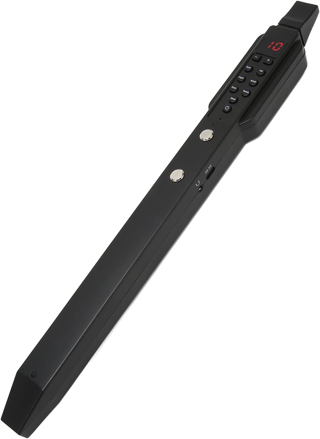 Digital Wind Instrument, 10 Tones Electronic Wind Instrument with HiFi Speakers, 800mAh Rechargeable Battery, MIDI Connectivity (black)