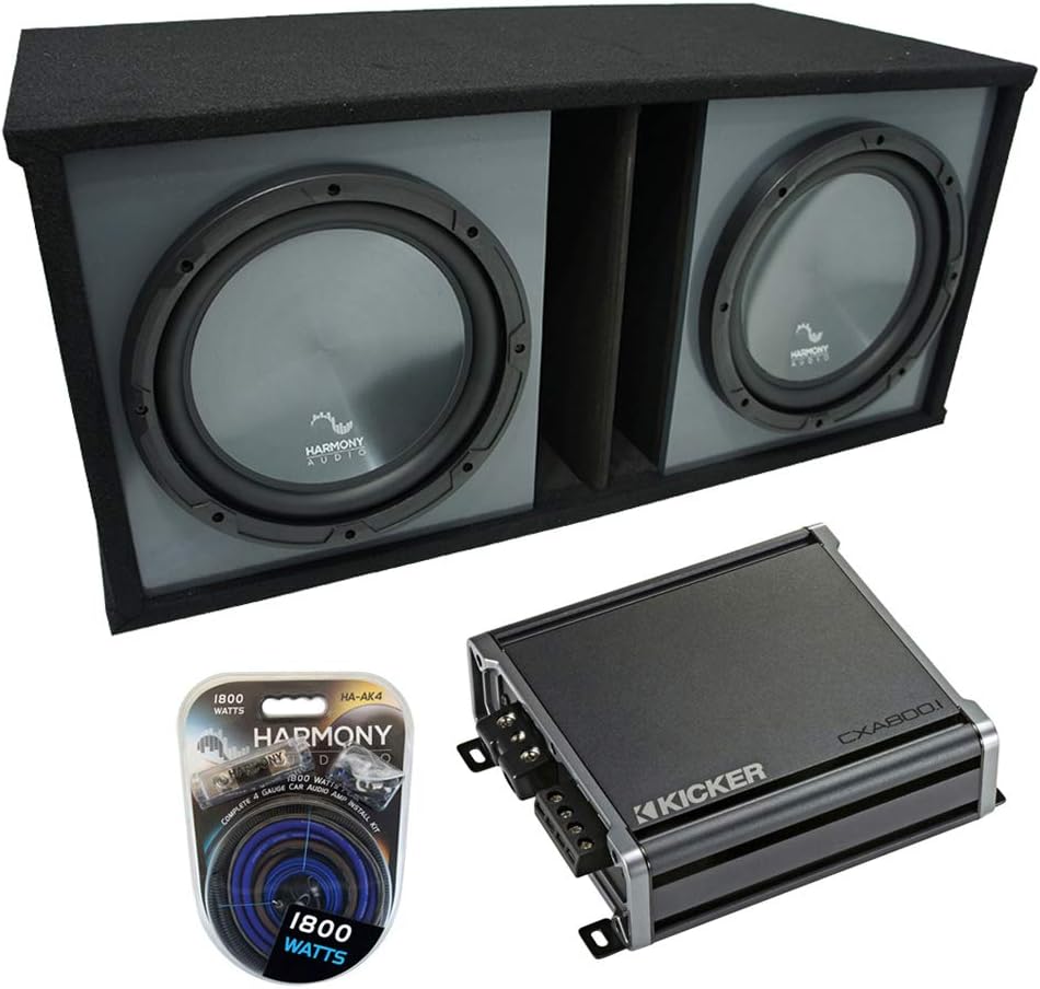 Harmony Audio Universal Car Stereo Paintable Ported Dual 12