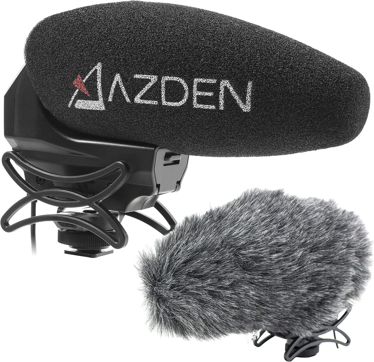 Azden SMX-30 Stereo/Mono Switchable Video Microphone with Furry Windshield Cover