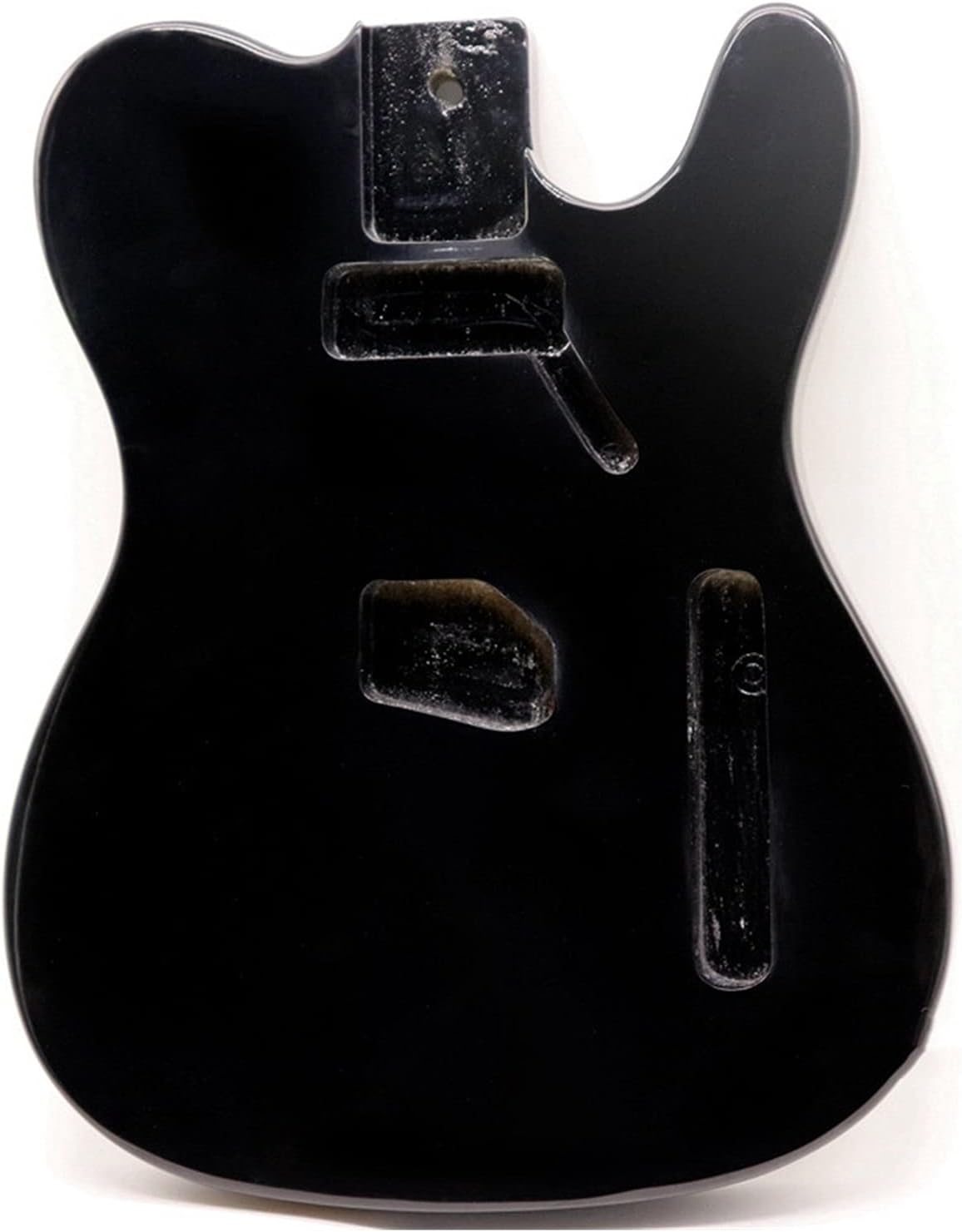 Unfinished Guitar Body Black Gloss Basswood Electric Guitar Body DIY Guitar DIY Accessory