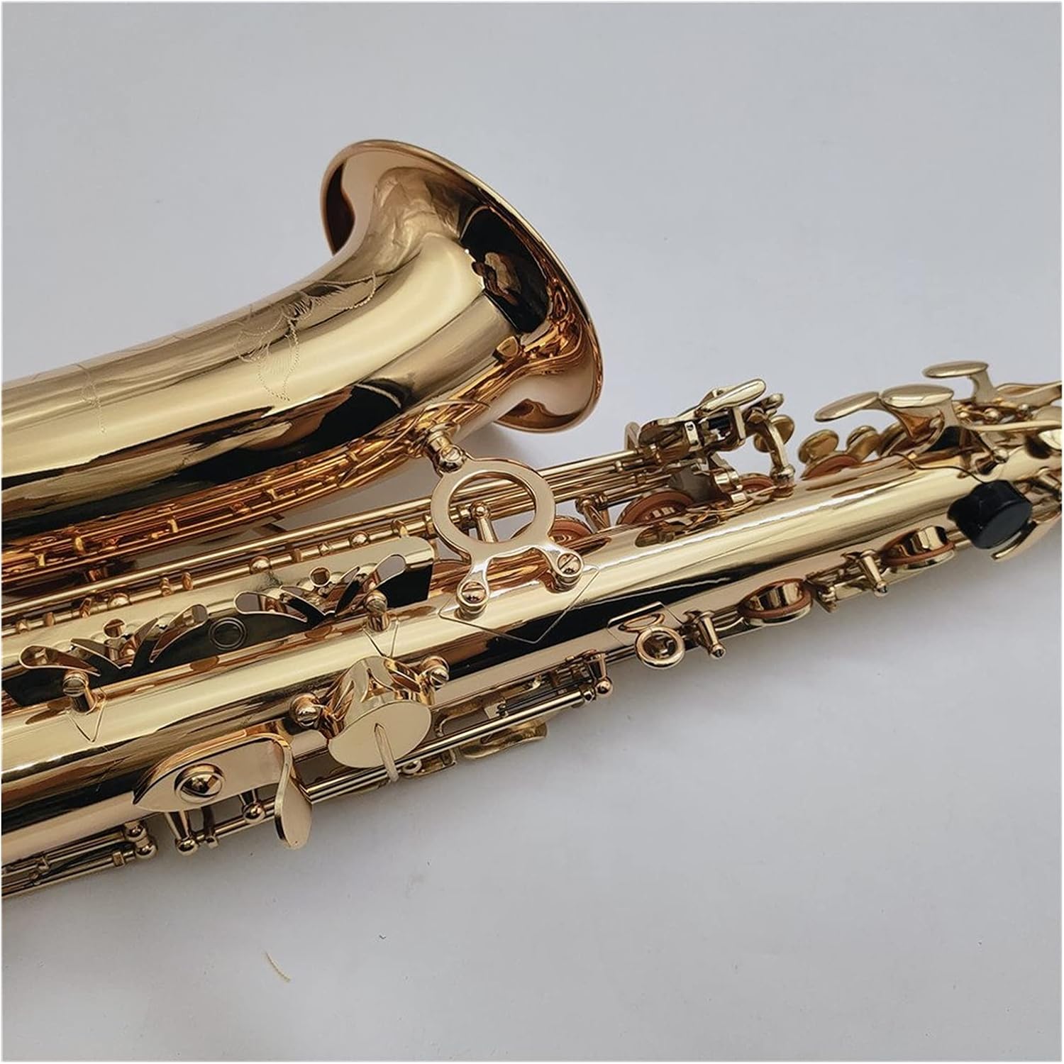 EB Tune Alto Saxophone E Flat Musical Instrument Brass Gold Lacquer Sax with Case and Accessories Student Saxophone