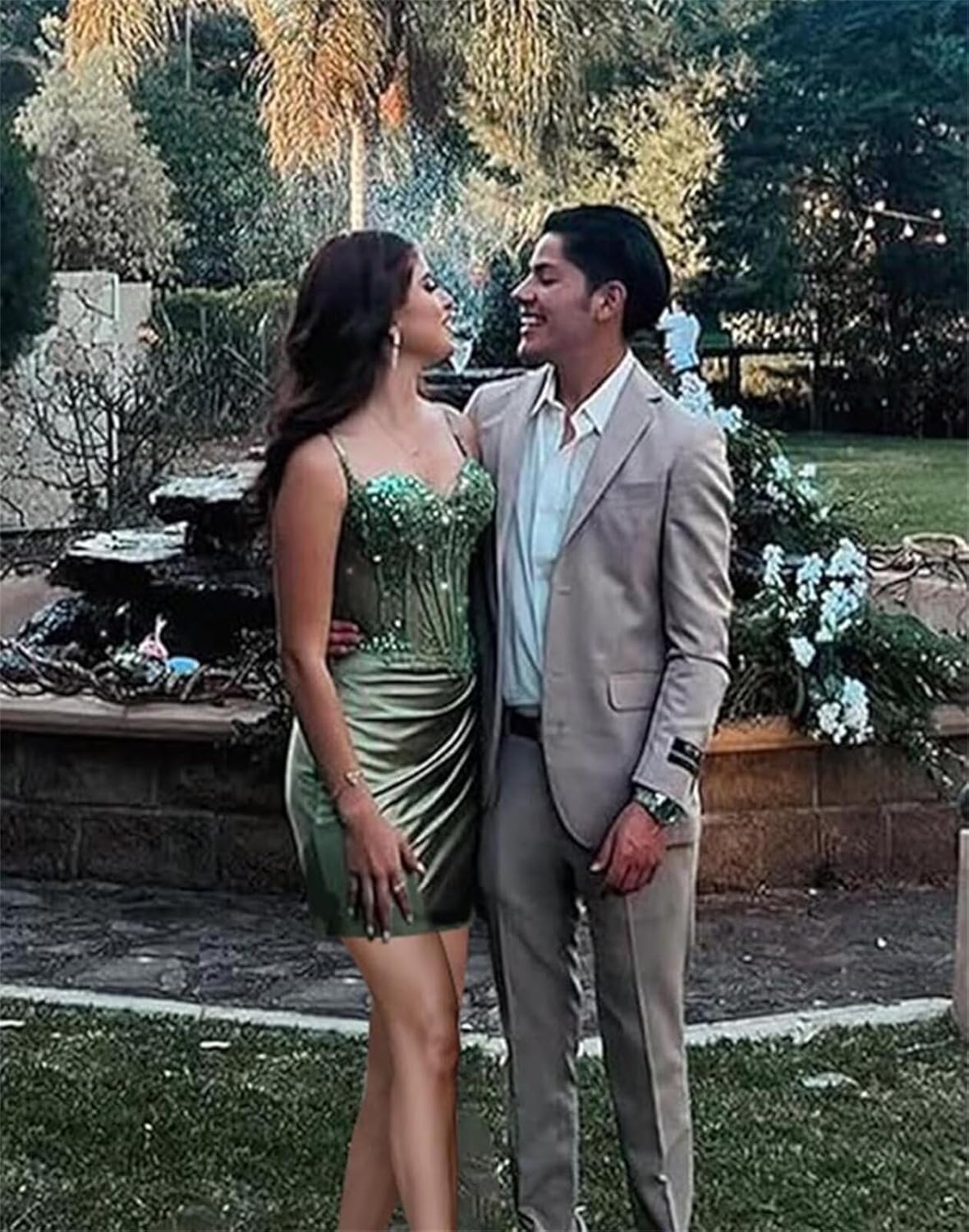 Sequin Lace Applique Homecoming Dresses for Teens Short Mermaid Prom Dress Glitter Cocktail Party Gowns