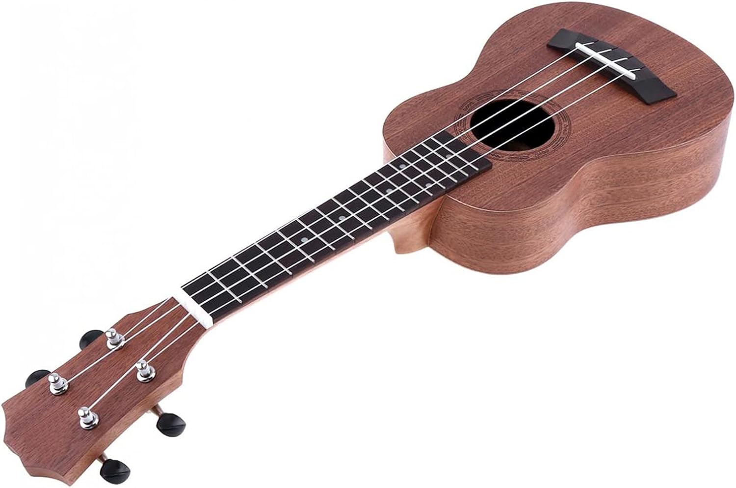Ukulele Combo 21/23/26inch Ukulele Black Soprano 4 Strings Uke Hawaii Bass Stringed Musical Instrument Set Kits+Tuner+String+Bag Children Ukulele (Color : 21 Inch)