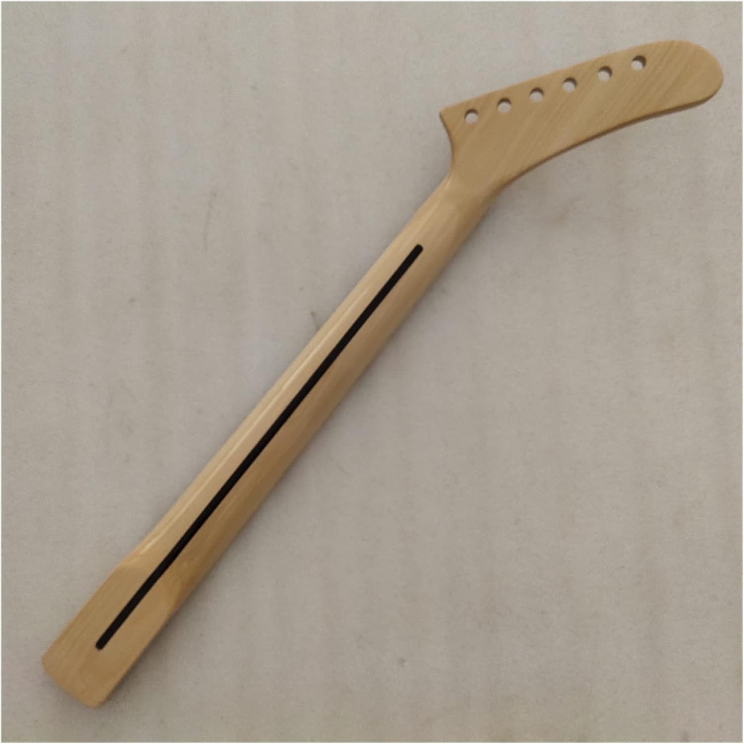 Reverse Full Scalloped Maple Electric Guitar Neck Replacement 22 Fret Maple Fingerboard Unfinished Guitar Neck