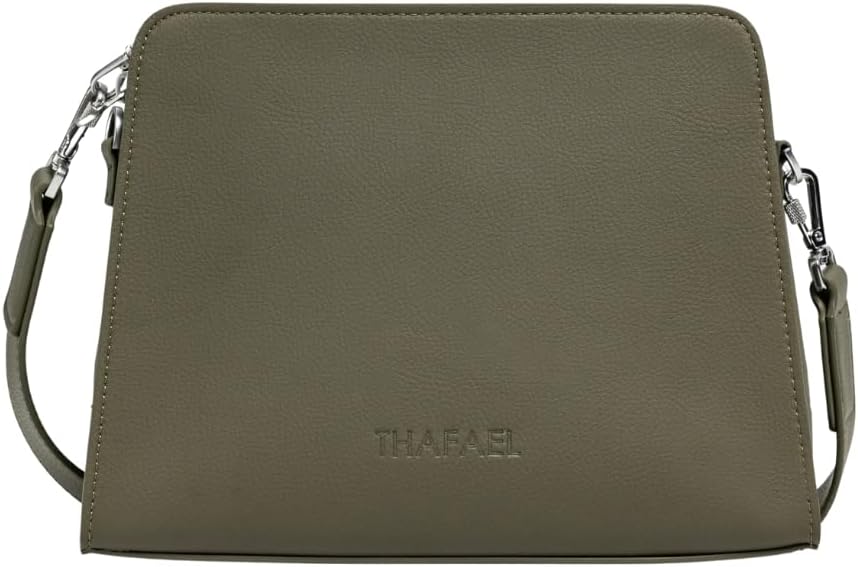 La Trotteuse Anti-Theft Crossbody Travel Bag – Vegan Leather, Medium Size