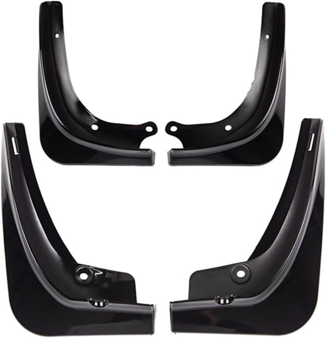 Mudguards 4PCS Mud Flaps Car Fender Front Rear Wheel Mud Guard Accessories，Compatible for Tesla Model 3 (Color : Glossy Black)
