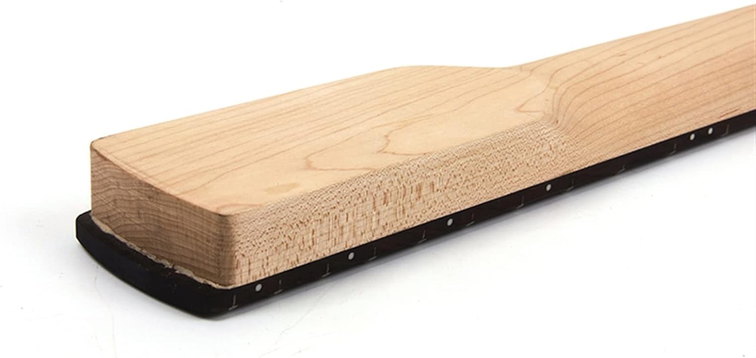 Electric Bass Guitar Neck for 4 String DIY Unfinished Maple Nut 21 Frets Bolt On Guitar Unfinished Guitar Neck (Color : 02)