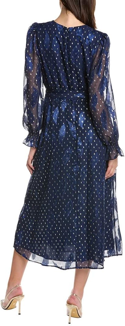 Anne Klein Womens Smocked Midi Dress