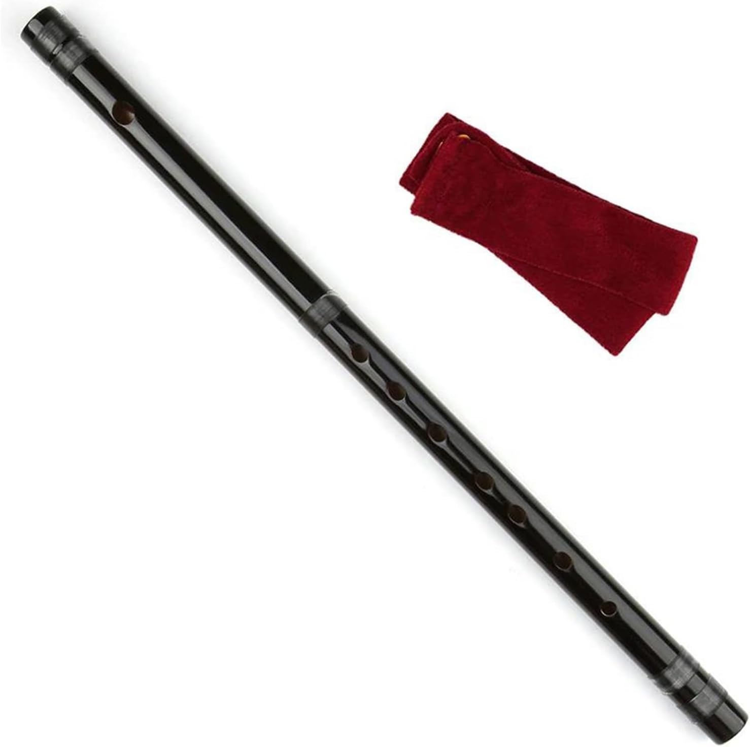 7 8Hon Flute Handmade Woodwind Instrument Easy To Learn(Black 7 Hon)