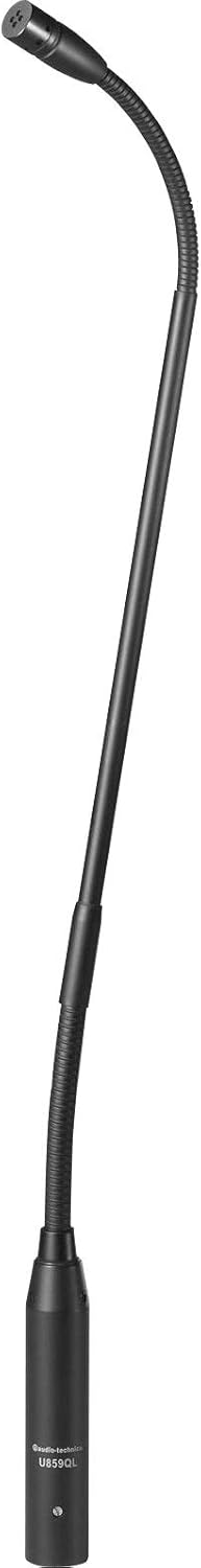 Audio Technica U859QL At quick-mount gooseneck microphone, phantom only, 18.90 in. long (Renewed)