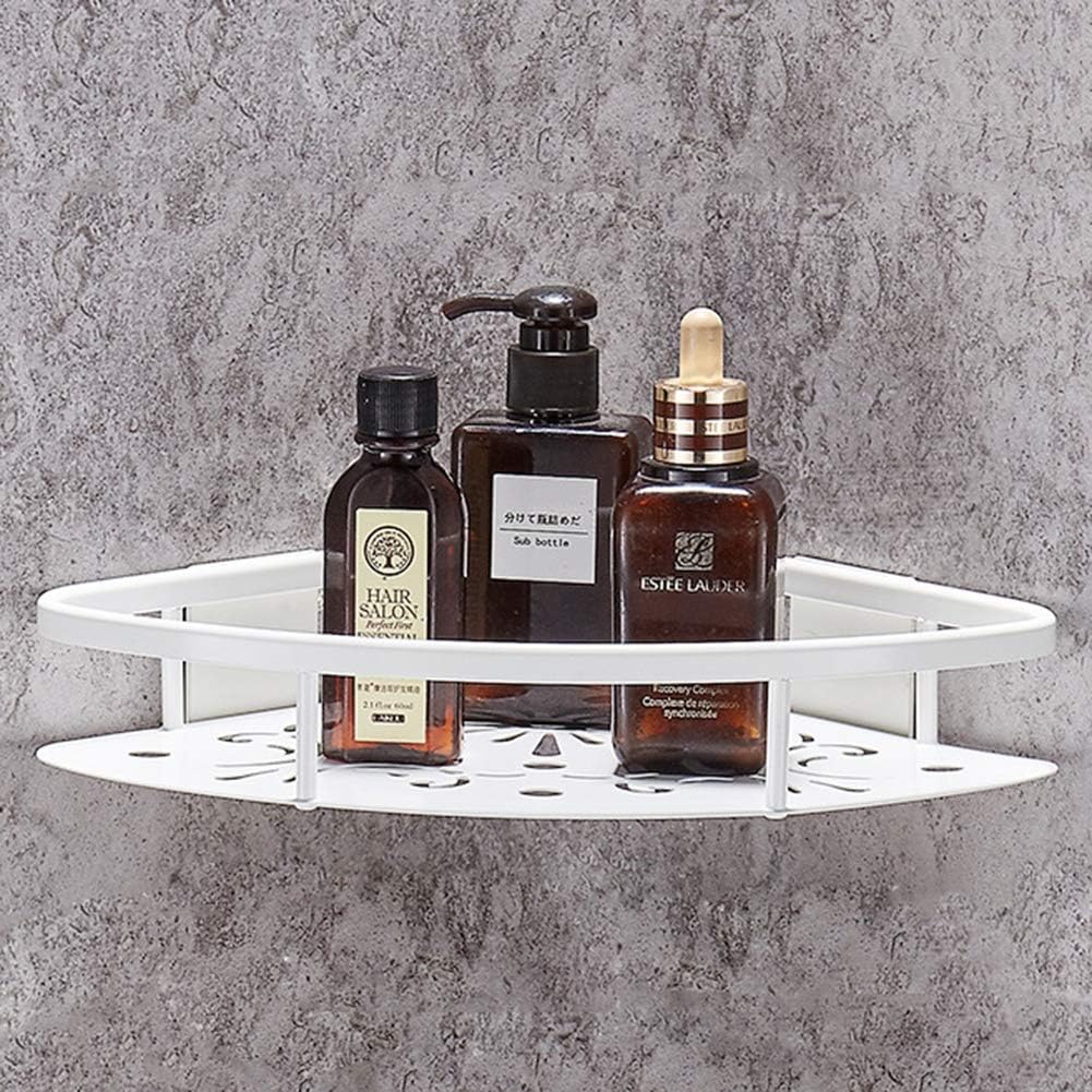 Bathroom 2-Tier Corner Shelves Wall Mount er Shelves Bathroom Wall Triangular Rack Storage Holder