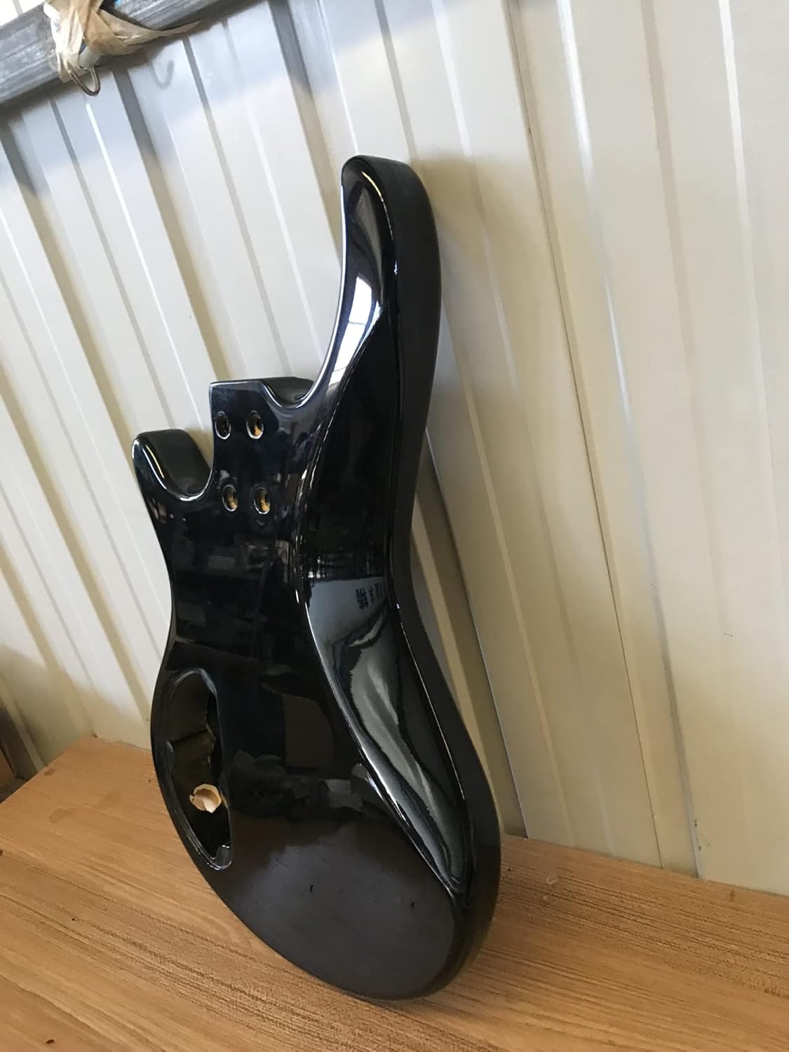 TSTS Black Color Alder Electric Bass Guitar Body 6.2cm Pocket Width for ST Bass Guitar Panel Guitar DIY Accessory (Color : 02)