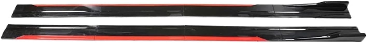 Car Side Skirts Extension Lips Fit for A5 B10 8T3 8w6 2M Car Side Skirt Extension Plate Lip Separator Bumper 2.18M Side Spoiler Fashion Decoration(F)