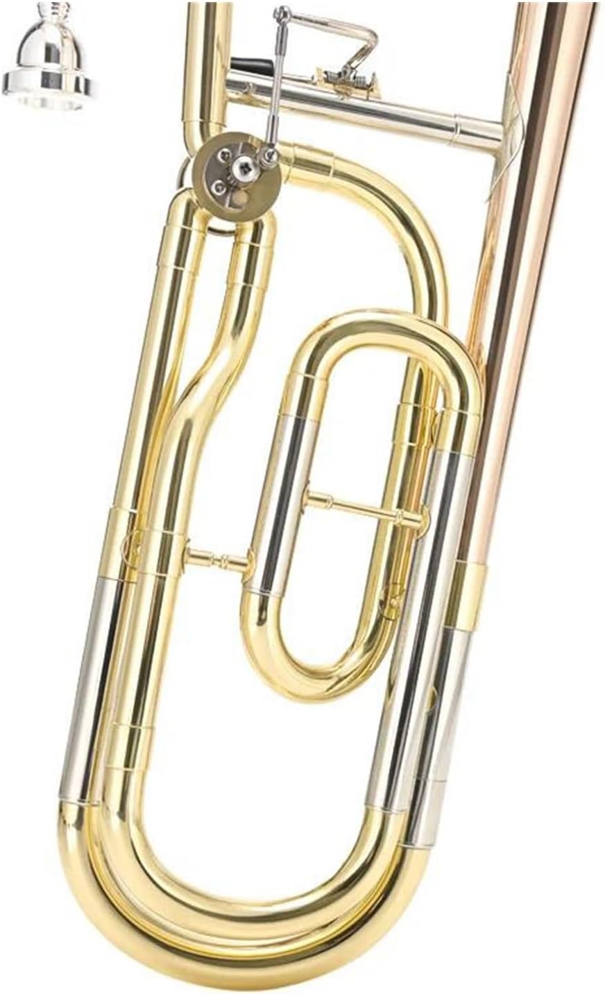 Adult Trombone Instrument Bb F Tenor Slide Trombone Phosphor Bronze Gold Lacquer Instrument
