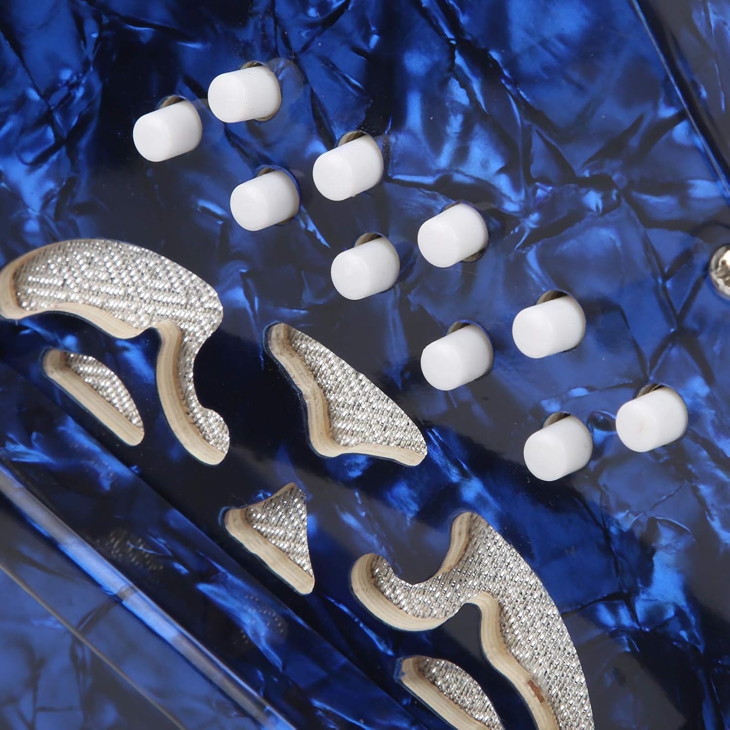 Professional Portable Concertina Accordion High End Elegant Ergonomic Design for Adults and Children (royal blue)