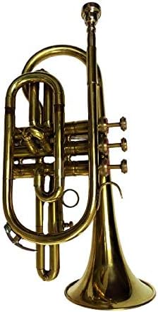 Cornet Finish B Flat Great Look & Sound With Case Mp Gold shry050