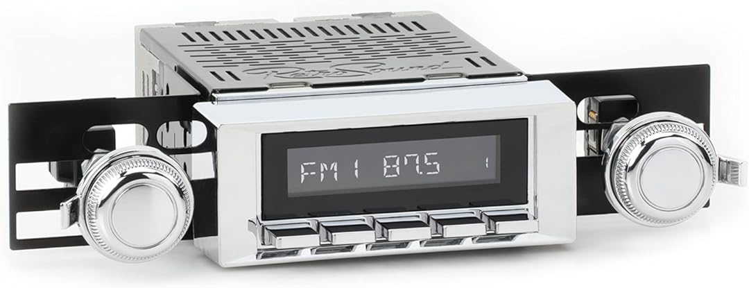 RetroSound RetroRadio AM FM Stereo 03-73 Chrome Compatible with 1968-72 Chevrolet Chevelle