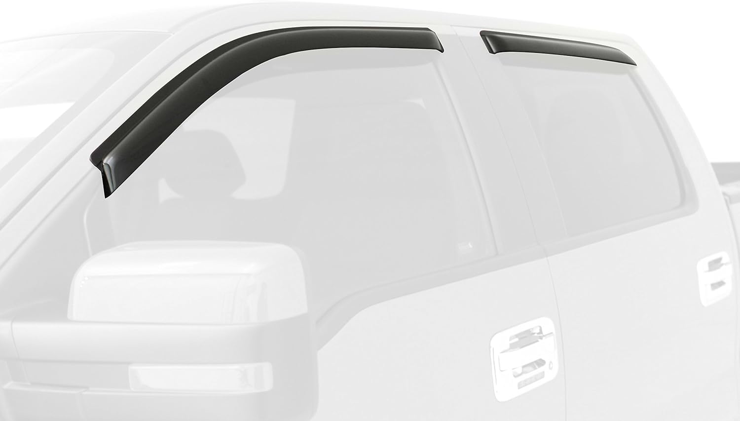 Auto Ventshade Black Tie 715151 Vent Visor, 4 Piece