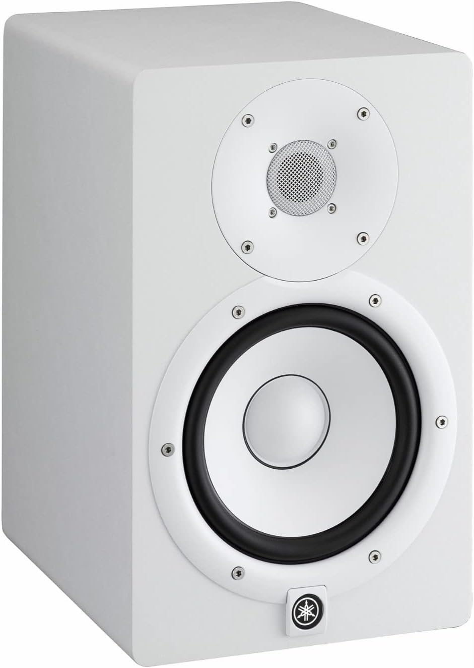 YAMAHA HS7W 6.5-Inch Powered Studio Monitor (White, 2-Pack) Bundle (2 Items)