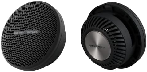 Harman Kardon Car Audio Premium Flow Component Speakers System - Deep Ceramic Composite Cones & High-Resolution Car Tweeter