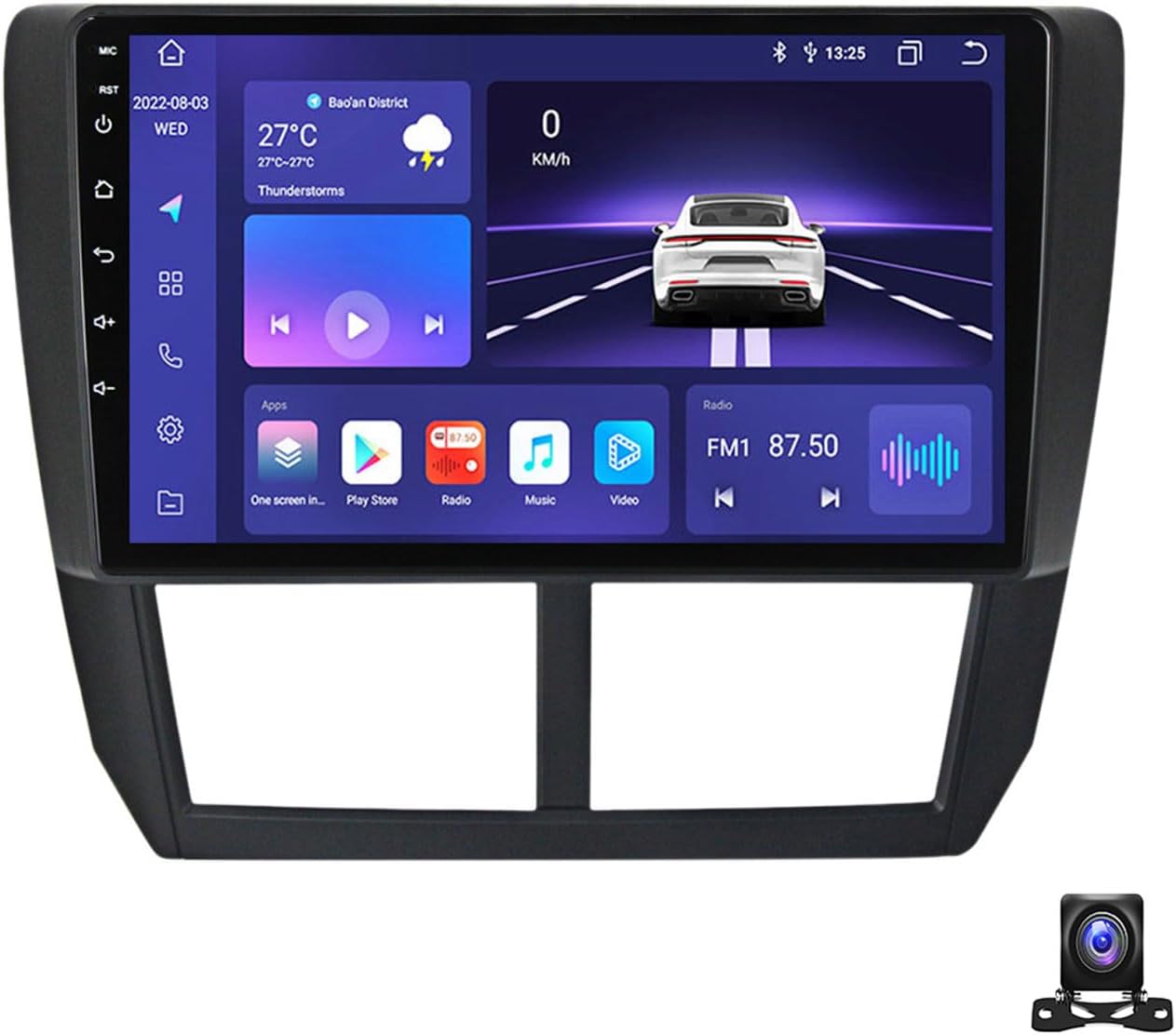 9 Inch Android 13 Car Radio Compatible with Subaru Forester 3 2007~2013 Bluetooth Car Stereo Compatible with Carplay Android Auto, Navigation, Steering Wheel Controls, Backup Camera,M800S 8G+256G