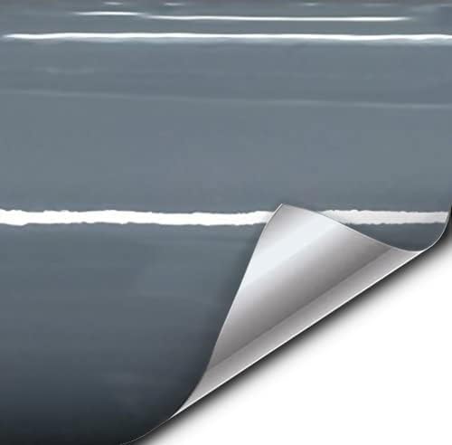 VViViD+ Dark Slate Grey Gloss Vinyl Car Wrap Film Roll (20ft x 5ft)