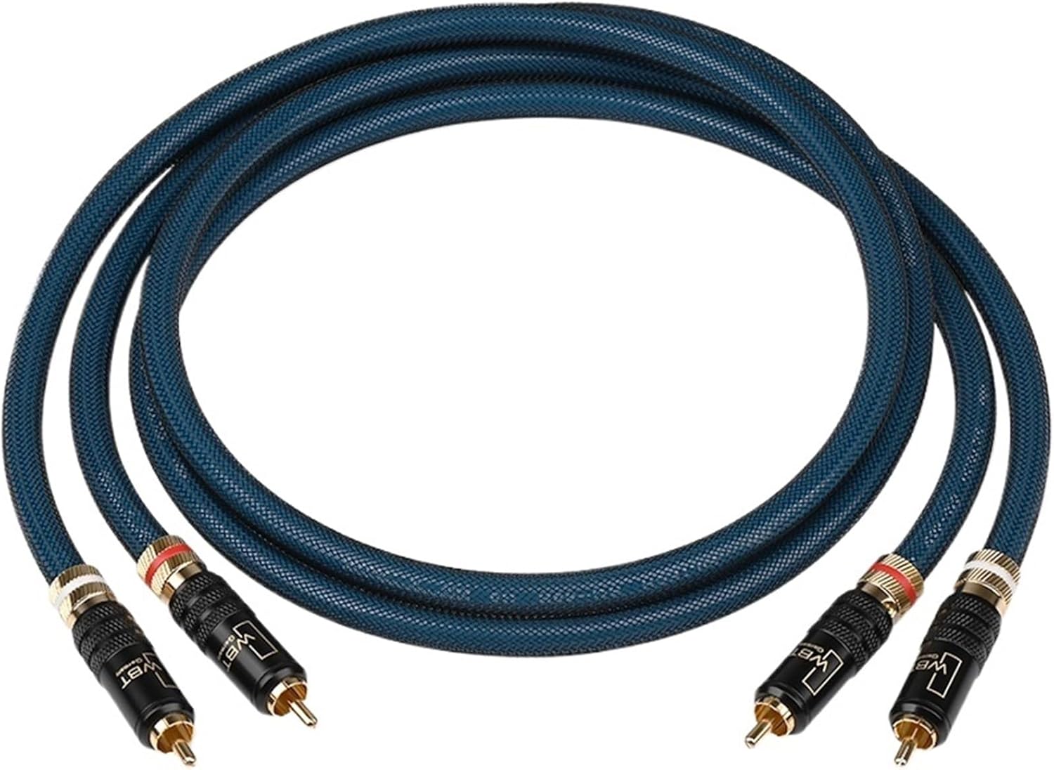 RCA Cable for Amplifier DVD G5 Top Grade Silver Plated 2RCA to 2RCA Male to Male Adapter Audio Cable(1m)