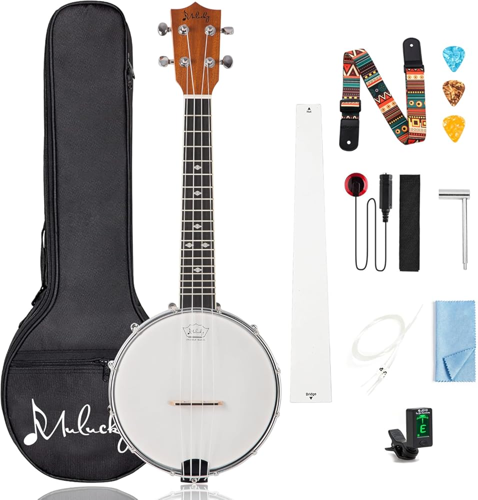 Mulucky 4-String Banjo Ukulele | Banjolele 23