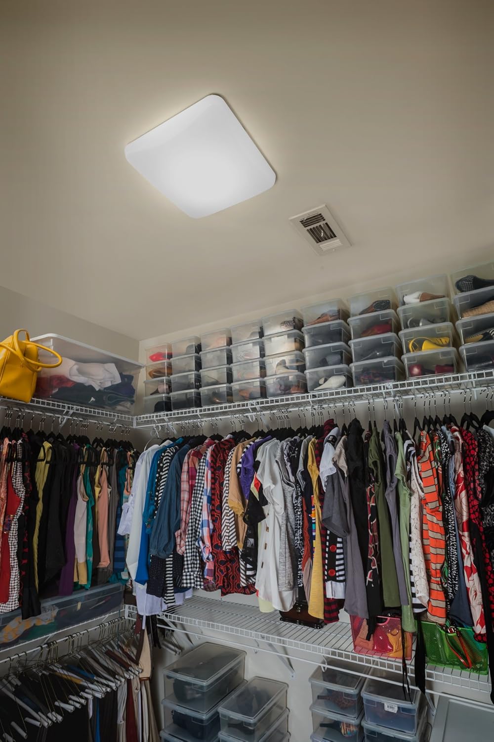 Lithonia Lighting FMLSL 20840 M4 Square 14-Inch LED Flush Mount Light, 4000K, 1100 Lumens, 16 Watts, White (FMLSL 14 20840 M4)