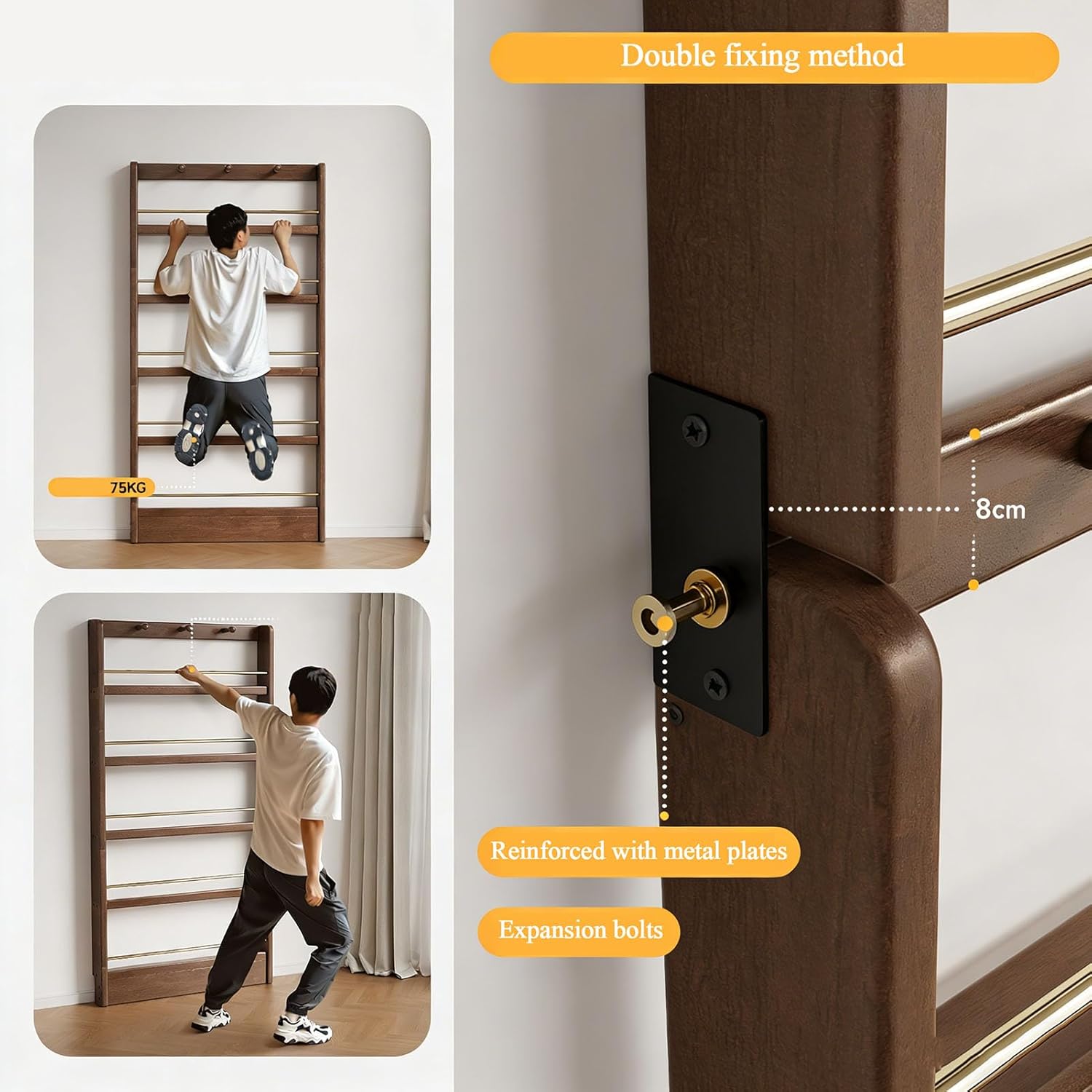 Solid Wood Bookcases Behind The Door Bookshelf Solid Wood Bookcases with Open Display Shelves Behind The Door Storage Organizer for Toys And Books Space-Saving Wall Mount Narrow Book Shelf,60*10*186cm