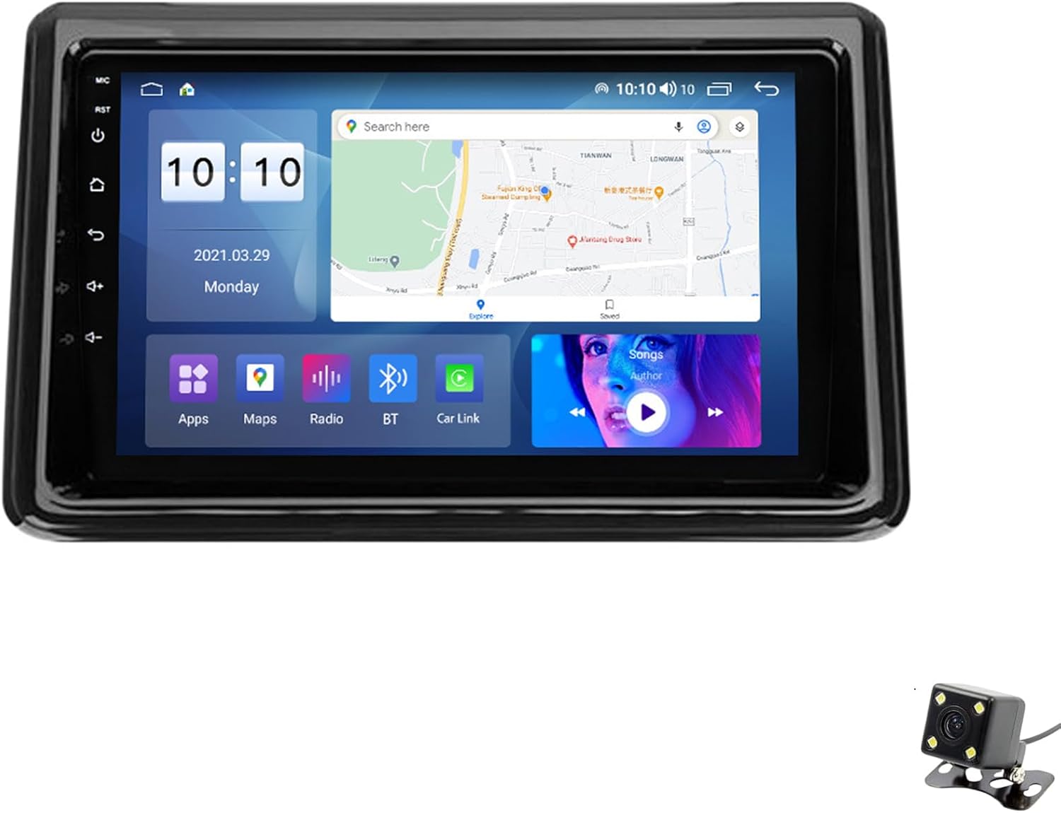 ADMLZQQ Double Din Car Stereo Multimedia with Bluetooth and 9