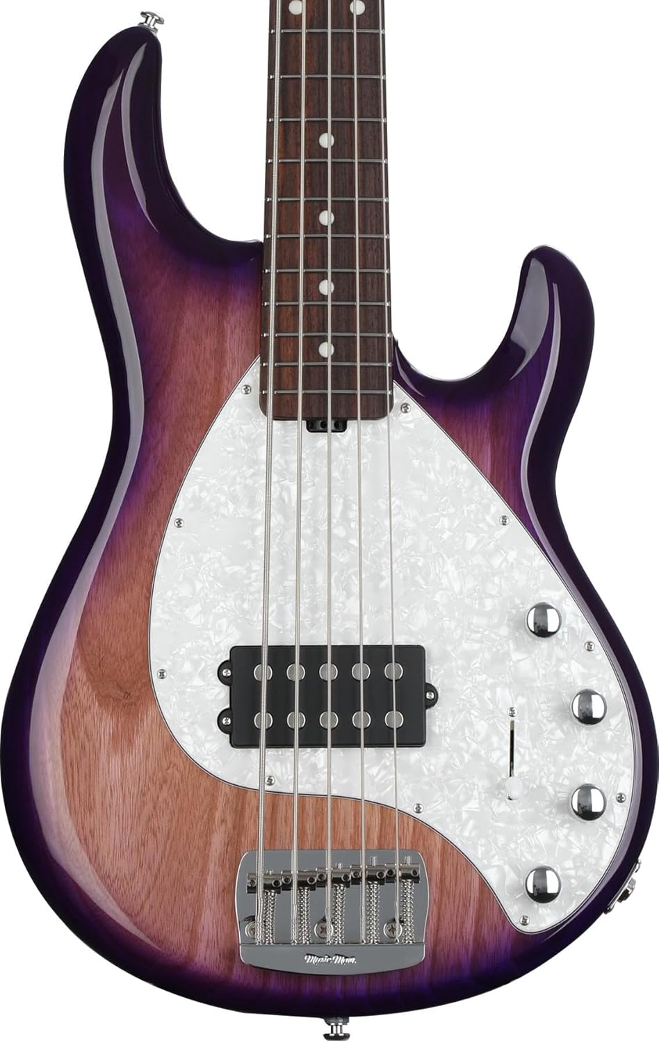 Ernie Ball Music Man StingRay Special 5 H Bass Guitar - Purple Sunset with Rosewood Fingerboard