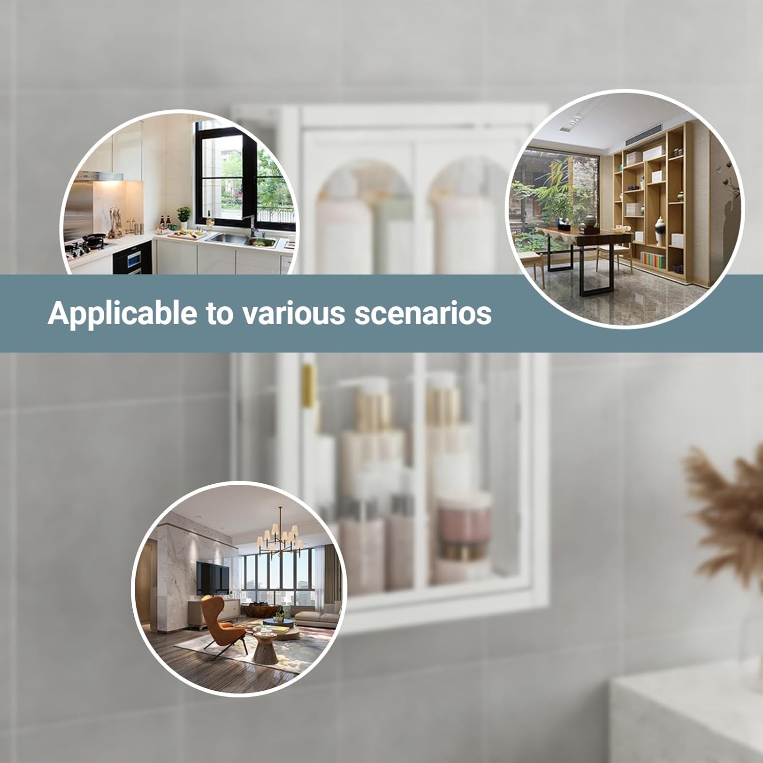 Corner Kitchen Wall Mounted Glass Display Cabinet Compact Bathroom Storage Cabinets Wall Mount with Door for Bedroom, Living Room, Bathroom, Kitchen(Black,30*14*34.5CM/11.8*5.5*13.6IN)