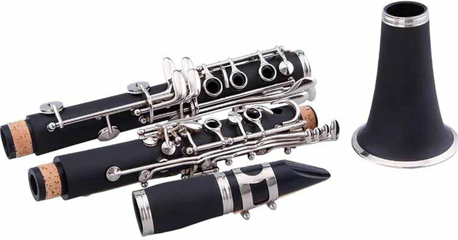 17 Holes Clarinet Silver Plated Wind Instrument