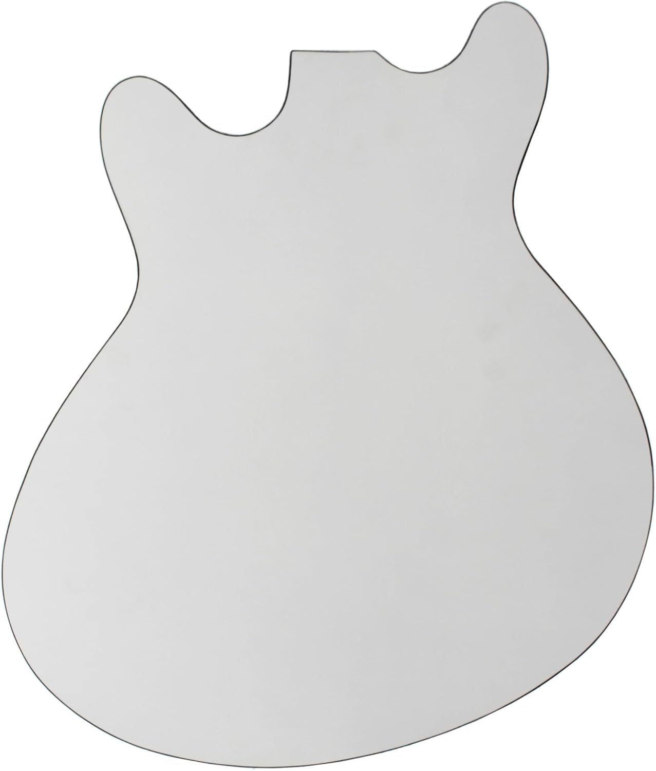 Guitar Body Guitar Replacement Parts Body for Jazz Guitar Black Binding Guitar Body in White Color Semi-Hollow Unfinished Guitar