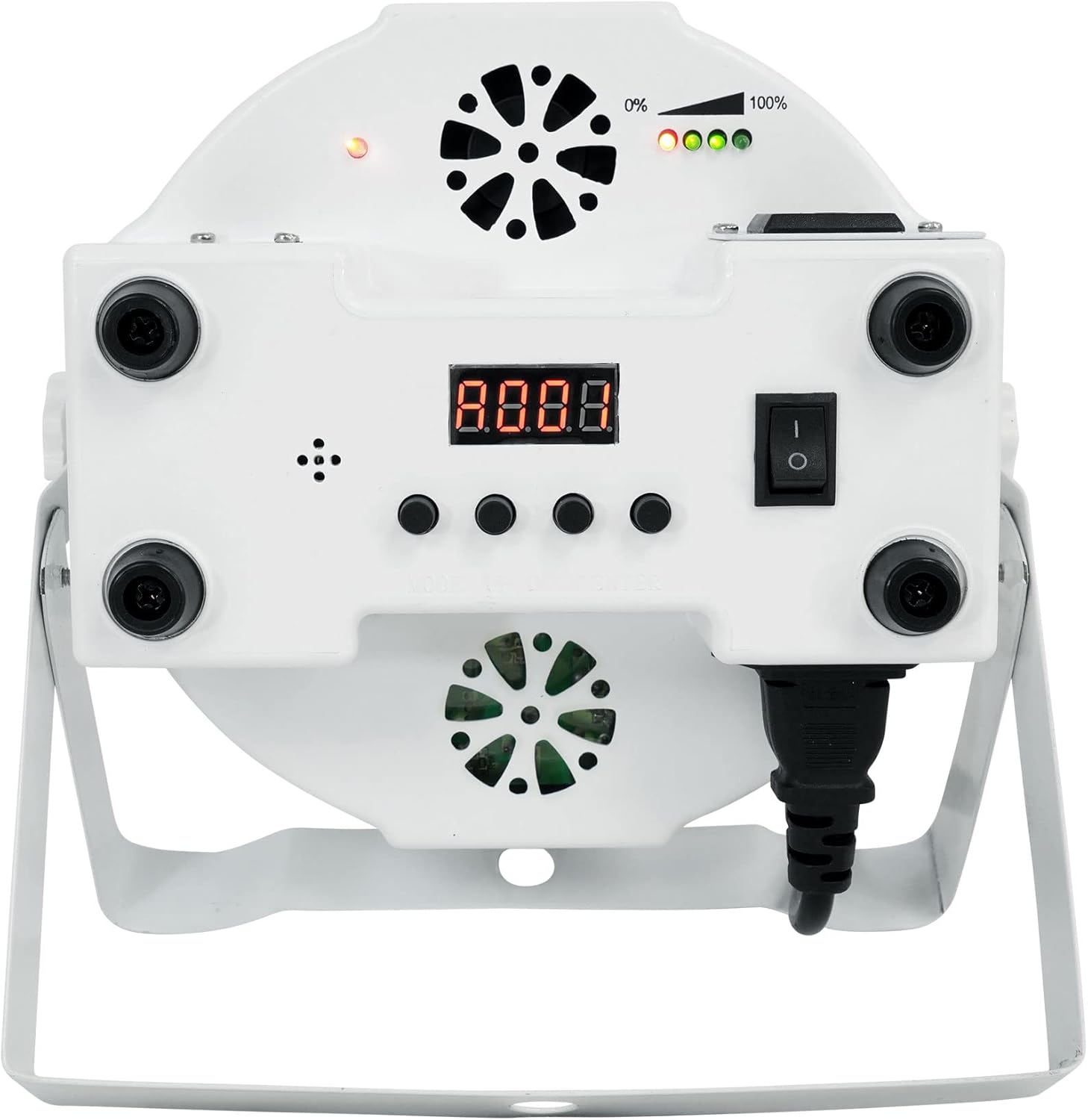 4 Rockville Battery PAR 6RF White Rechargeable Wireless DMX Lights+Remotes+Bags