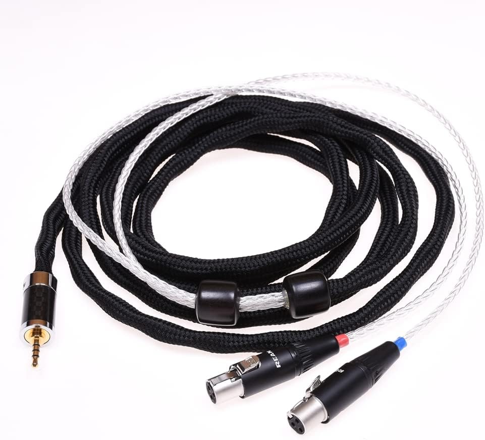 16 Cores Silver Plated Cable for Abyss ab-1266 Headphone (4ft, 4Pin XLR Balanced)