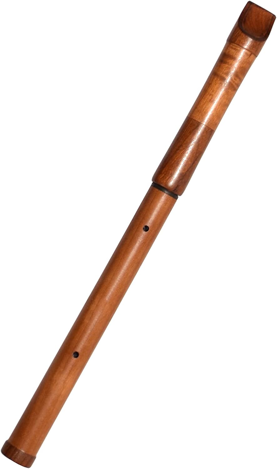 Wooden Whistle iVolga PDC-01 key of D Great Sound Hand Carved Stabilized Wood Flute Folk Wind Music Instrument Handmade Woodwind Brown