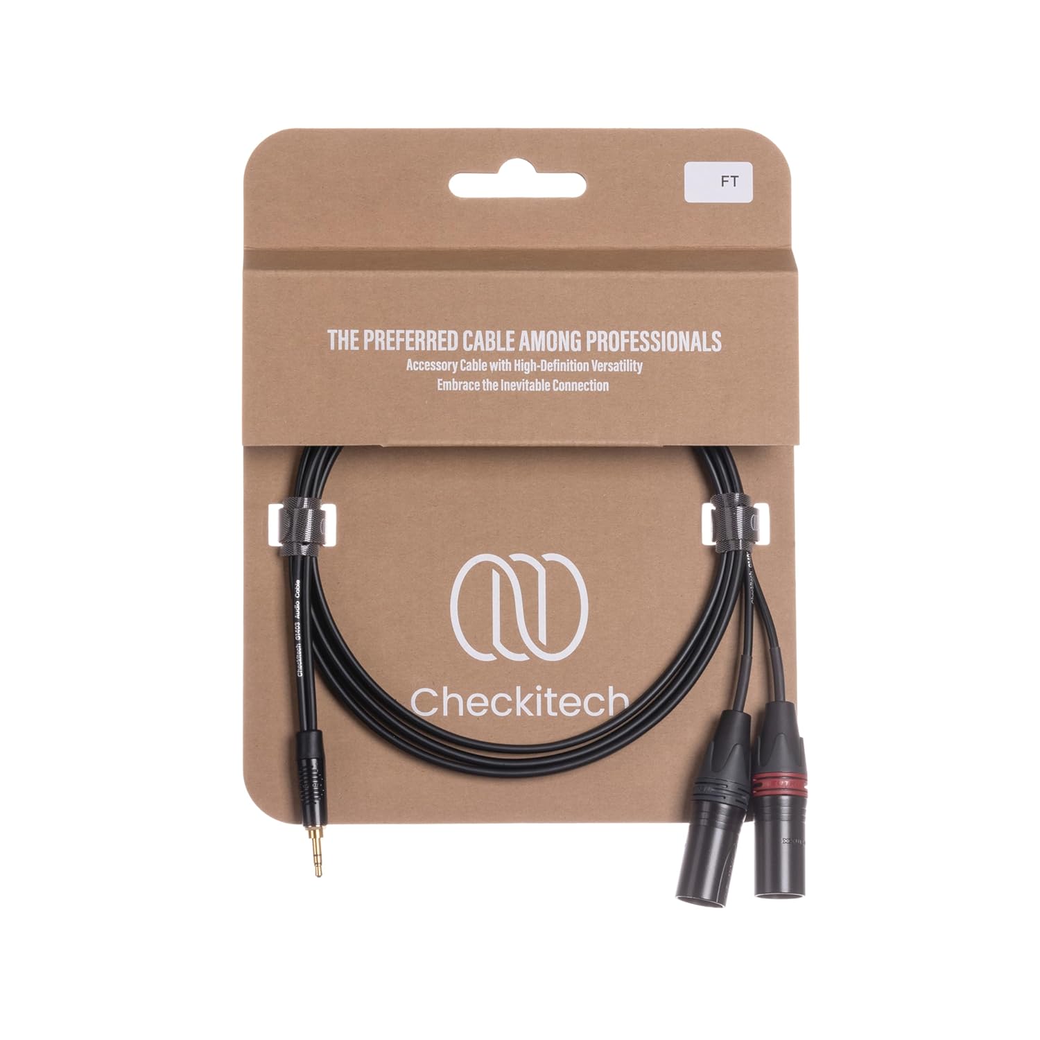 Gratify G1403 3.5mm TRS Male to Dual XLR Male Left/Right - 6 Foot